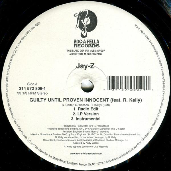 Jay Z Guilty Until Proven Innocent Lyrics Guilty Until Proven Innocent / 1-900-HUSTLER - Jay-Z (vinyl) | Køb