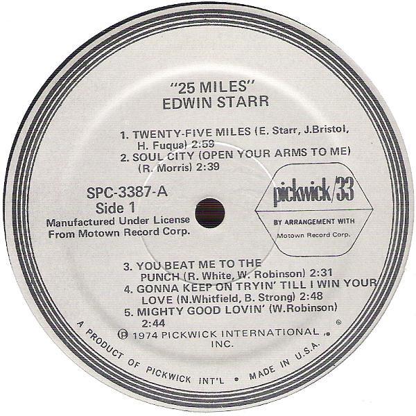 25 Miles - Edwin Starr (LP) | LPs/Vinyl kaufen, Vinylpladen.de