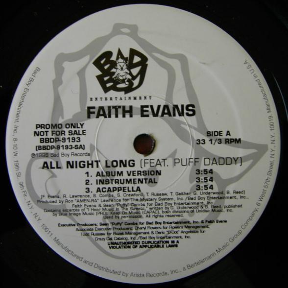 All Night Long Faith Evans (vinyl) Køb vinyl/LP, Vinylpladen.dk