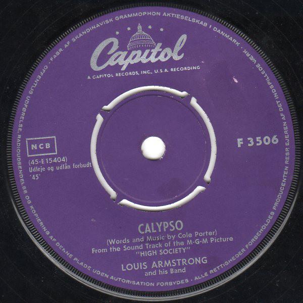 Calypso / Now You Has Jazz (single) Louis Armstrong And His Band