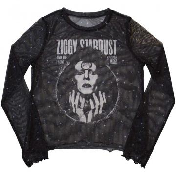 David Bowie Mesh Crop Top